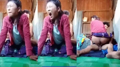 အနောက်ကနေဆောင့်လိုးတော့ အော်တာကိုဆူညံလို့