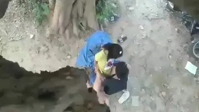 သစ်ပင်ပေါ်ကနေချောင်းရိုက်ထားတာ